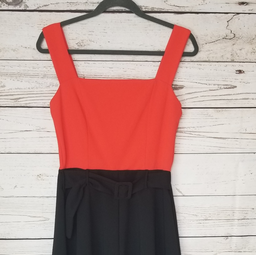 Reckless hearts red & black shorts romper